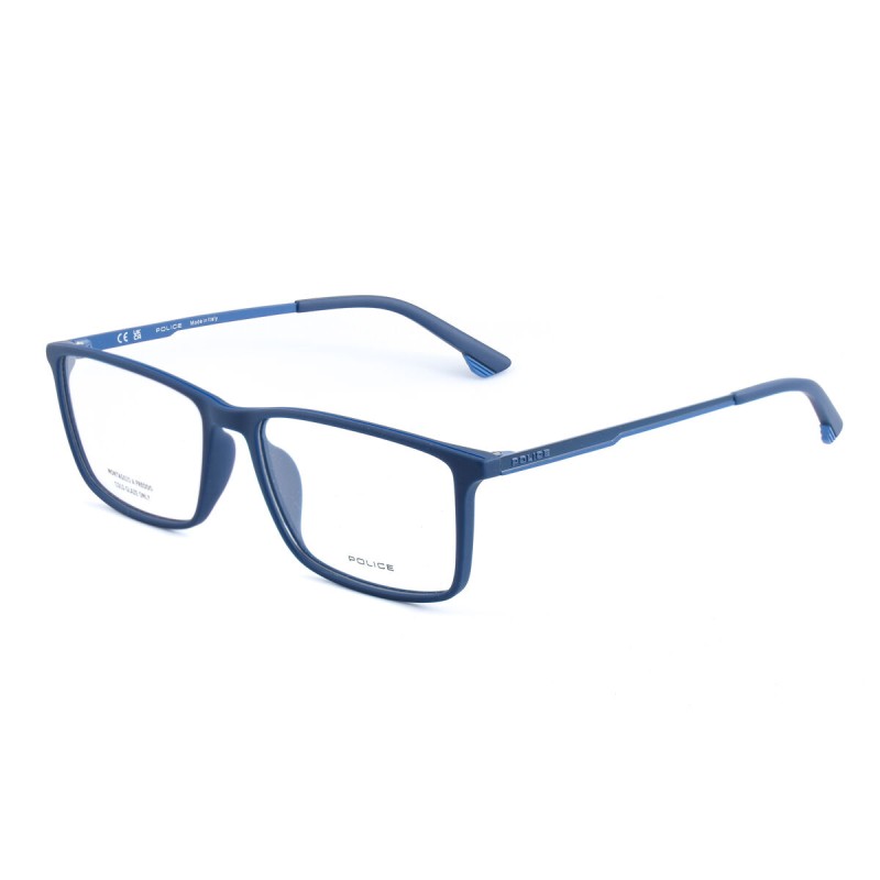 Men' Spectacle frame Police VPLB48M5506QS Blue Ø 55 mm