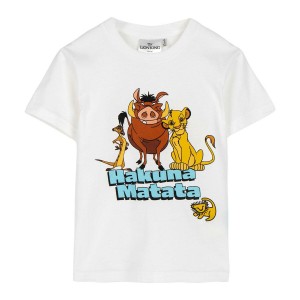 Child's Short Sleeve T-Shirt The Lion King White