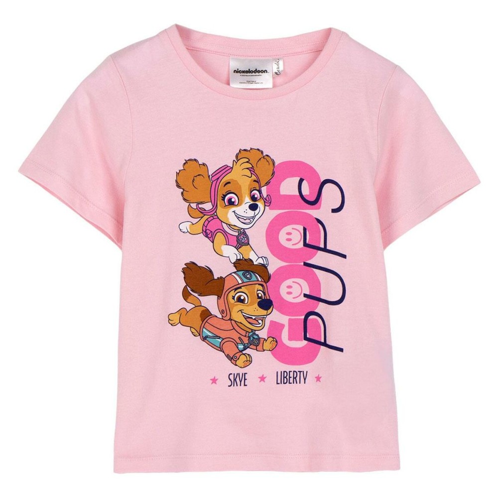 Kurzarm-T-Shirt für Kinder The Paw Patrol Weiß