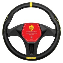 Steering Wheel Cover Momo MOMLSWC014BYS Yellow Black Ø 36 cm