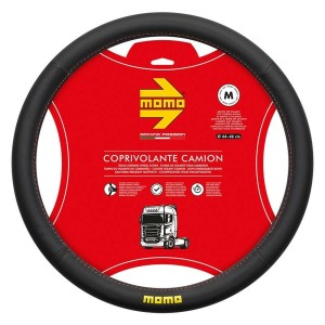 Housse pour volant Momo MOMLSWCTEASBR Noir/Rouge Ø 44-46 cm