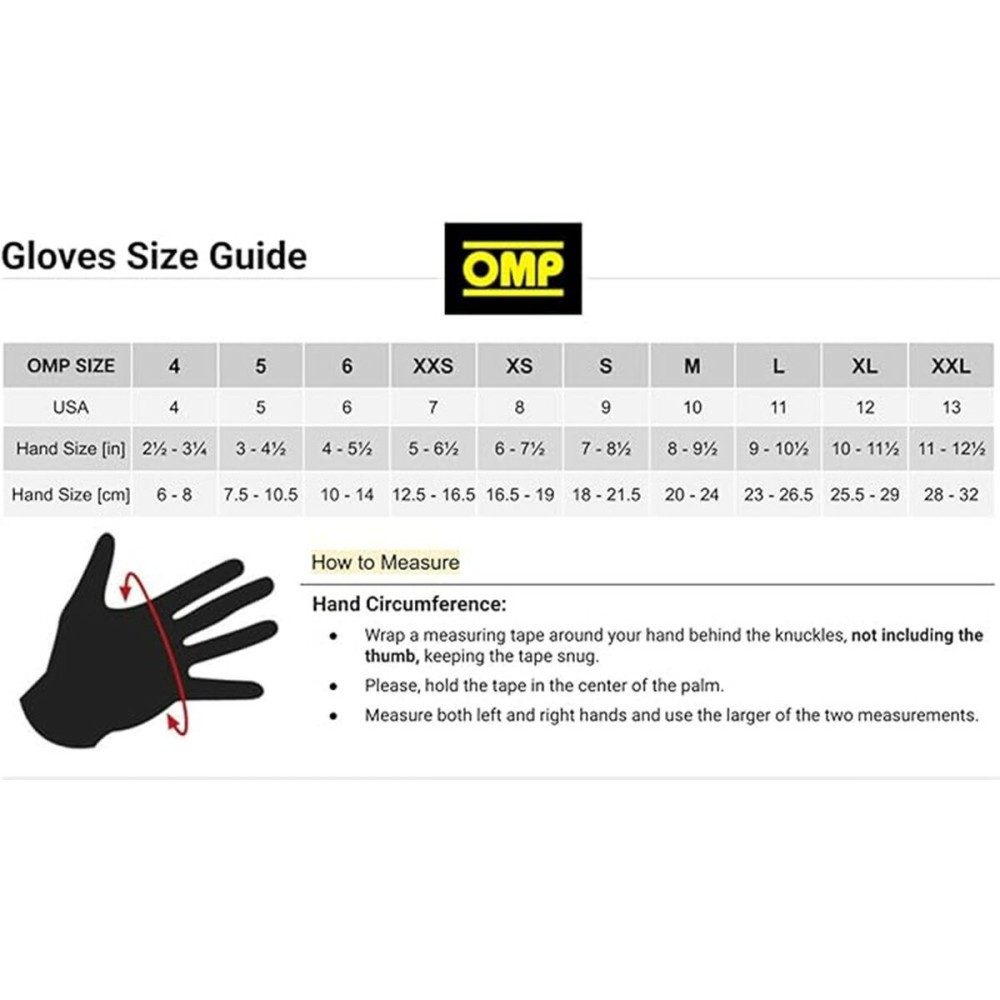 Gants OMP OMPKB0-2751-A01-099-XS XS