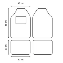 Auto-Fußmatten-Set Momo MOMLCM4ITBK