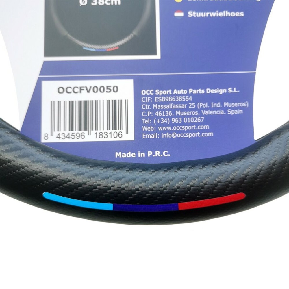 Steering Wheel Cover OCC Motorsport OCCFV0050 Black 38 cm