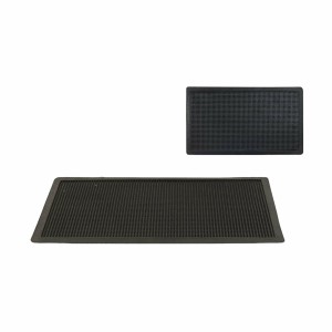 Doormat Hidalgo Rubber industrial Black 70 x 40 cm