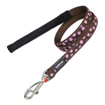 Dog Lead Red Dingo Brown Points (1,5 x 120 cm)