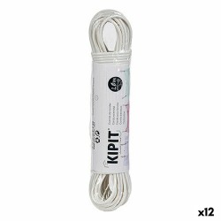 Wäscheleine Kipit HH023B(S/C) Weiß PVC 20 m (12 Stück)