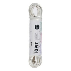 Fil à linge Kipit HH023B(S/C) Blanc PVC 20 m (12 Unités)