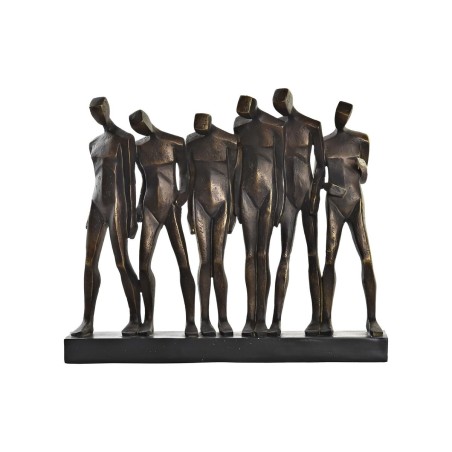 Decorative Figure DKD Home Decor Black Copper Resin Persons Modern (40 x 10,5 x 34,5 cm)