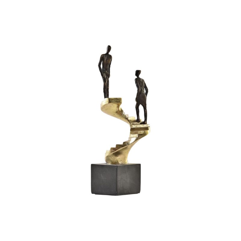 Decorative Figure DKD Home Decor Golden Resin Dark grey Staircase Modern (14 x 14 x 41,5 cm)