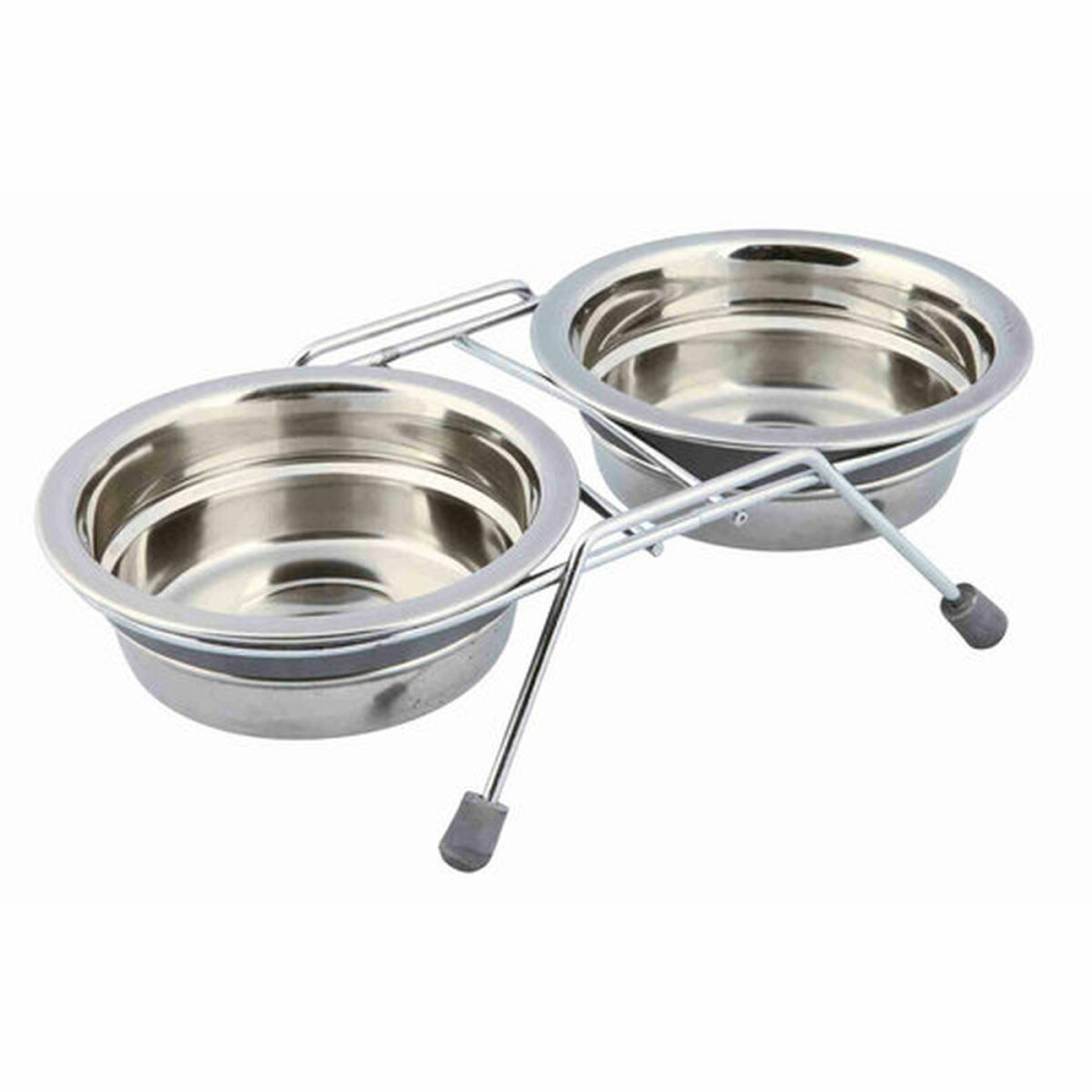 Dog Feeder Trixie Stainless steel 250 ml Double 2 x 250 ml