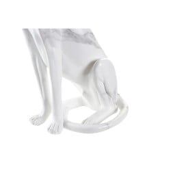 Decorative Figure DKD Home Decor Grey White Leopard Resin Marble (25 x 18 x 41 cm)