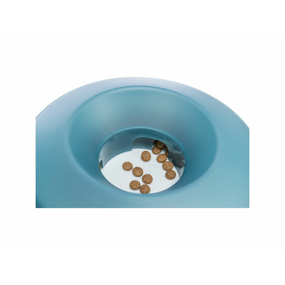 Dog Feeder Trixie Slow Feeding Blue Grey Natural rubber Plastic TPR Ø 23 cm 500 ml