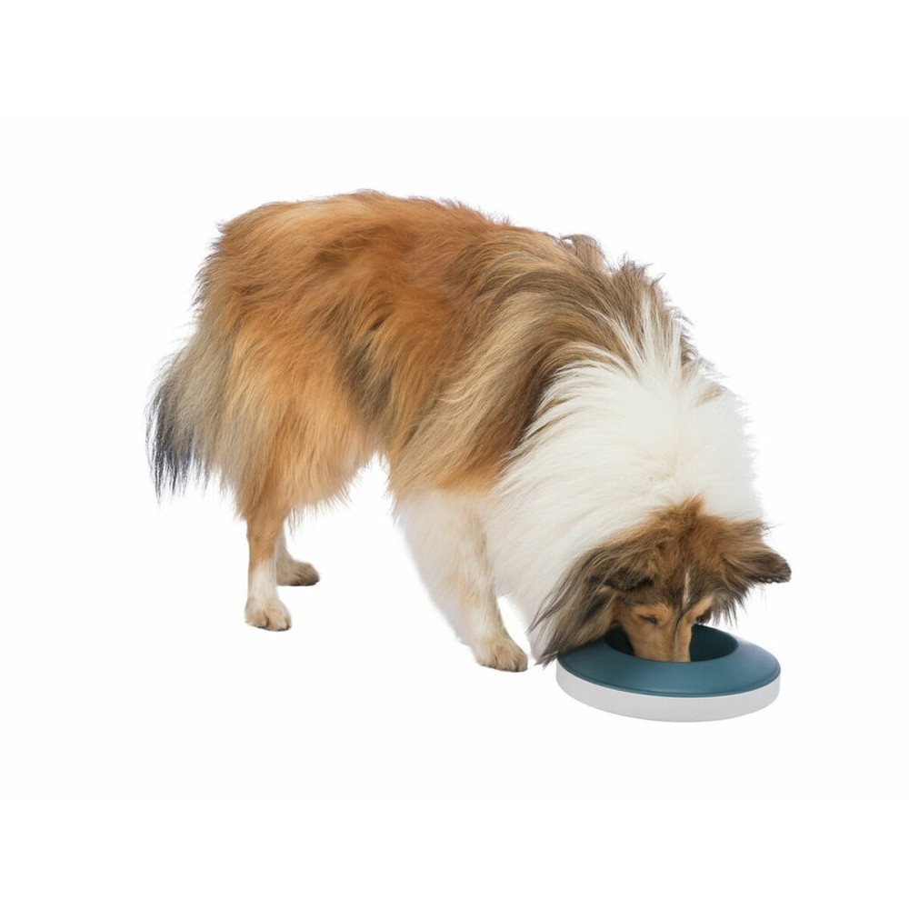 Futternapf für Hunde Trixie Slow Feeding Blau Grau Kautschuk Kunststoff TPR Ø 23 cm 500 ml