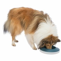 Dog Feeder Trixie Slow Feeding Blue Grey Natural rubber Plastic TPR Ø 23 cm 500 ml