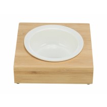 Dog Feeder Trixie White Natural Bamboo Ø 12 cm 250 ml 15 × 5 × 15 CM