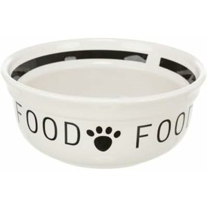 Dog Feeder Trixie White Black Ø 13 cm 250 ml