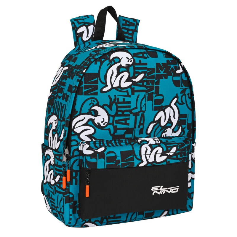 Laptop Backpack El Niño  el niÑo  Black Blue (31 x 40 x 16 cm)