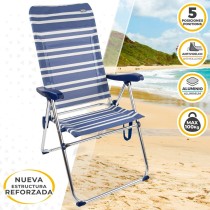 Chaise Pliante Aktive Mykonos 47 x 108 x 66 cm (4 Unités)