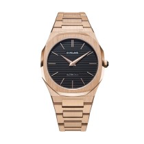 Unisex-Uhr D1 Milano ULTRA THIN ROSE GOLD - RE-STYLE EDITION (Ø 40 mm)