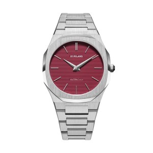 Men's Watch D1 Milano ULTRA THIN BORDEAUX - RE-STYLE EDITION (Ø 40 mm)