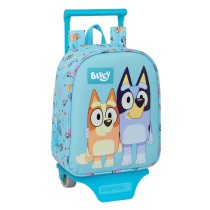 Schulrucksack mit Rädern Bluey Himmelsblau 22 x 27 x 10 cm