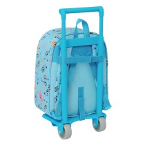 Cartable à roulettes Bluey Bleu ciel 22 x 27 x 10 cm