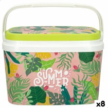 Tischtennis-Set Aktive Summer tropical Kunststoff 6 L 29 x 20 x 19,5 cm (8 Stück)