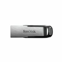 USB Pendrive SanDisk Ultra Flair Schwarz Silberfarben