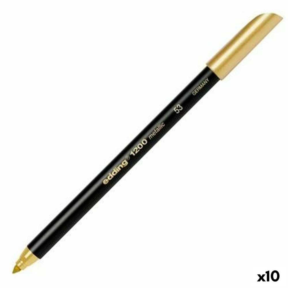 Filzstift Edding 1200 Gold (10 Stück)