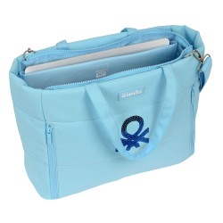 Laptoptasche Benetton Sequins Hellblau (54 x 31 x 17 cm)