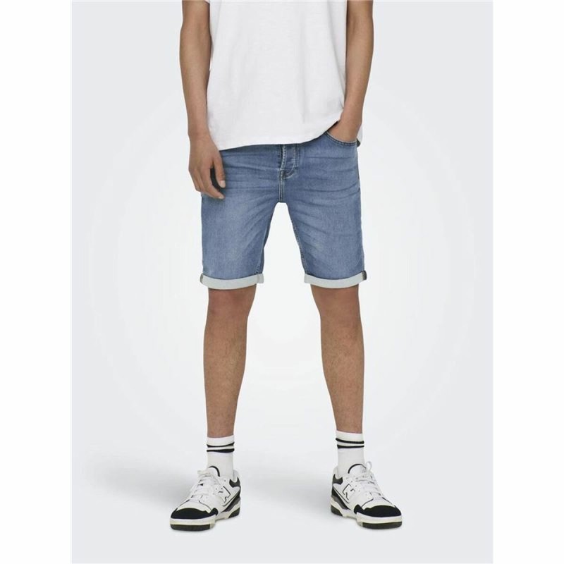 Shorts en Jean pour Homme Only & Sons Onsply 8584 Blue Denim Bleu