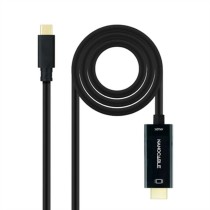 USB-C zu HDMI-Kabel NANOCABLE 10.15.5132 Schwarz 1,8 m 4K Ultra HD