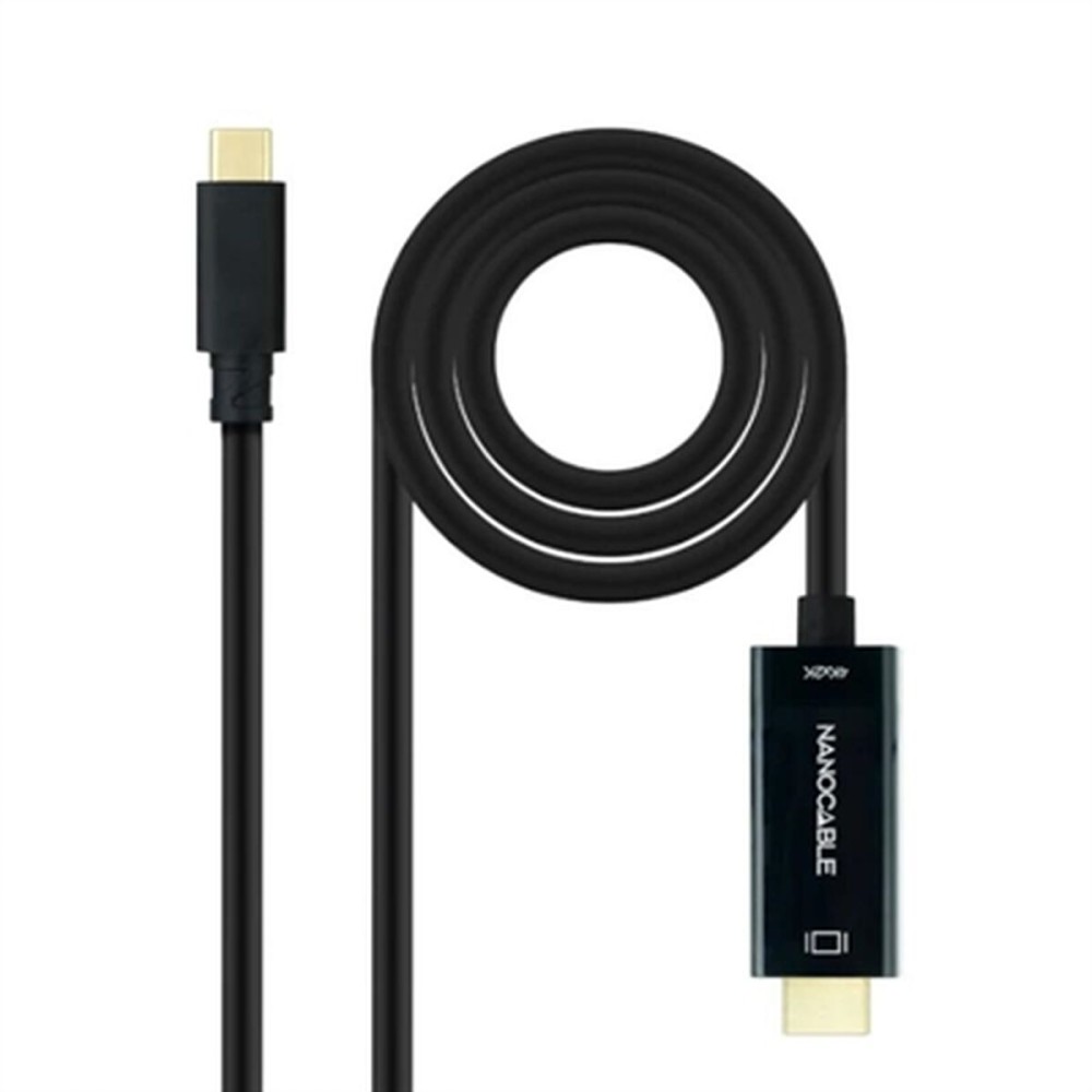 Câble USB-C vers HDMI NANOCABLE 10.15.5132 Noir 1,8 m 4K Ultra HD