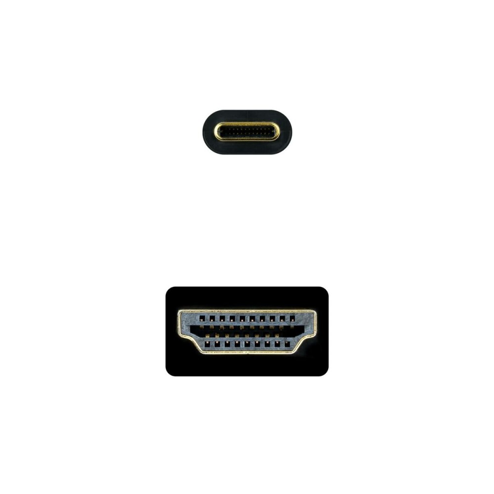 USB-C zu HDMI-Kabel NANOCABLE 10.15.5132 Schwarz 1,8 m 4K Ultra HD