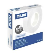 Ruban adhésif double face Milan 15 mm 10 m Transparent (10 Unités)