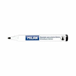 Felt-tip pens Milan Whiteboard Black (12 Pieces)