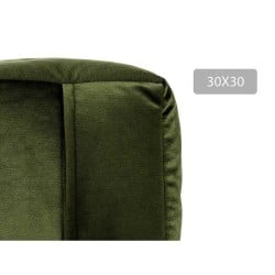 Pouf Velours Vert 30 x 30 x 30 cm (4 Unités)