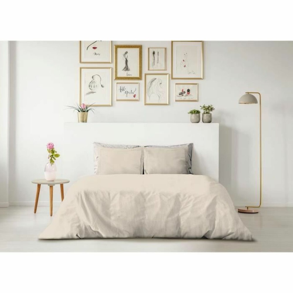 Housse de Couette Lovely Home Beige Crème 220 x 240 cm