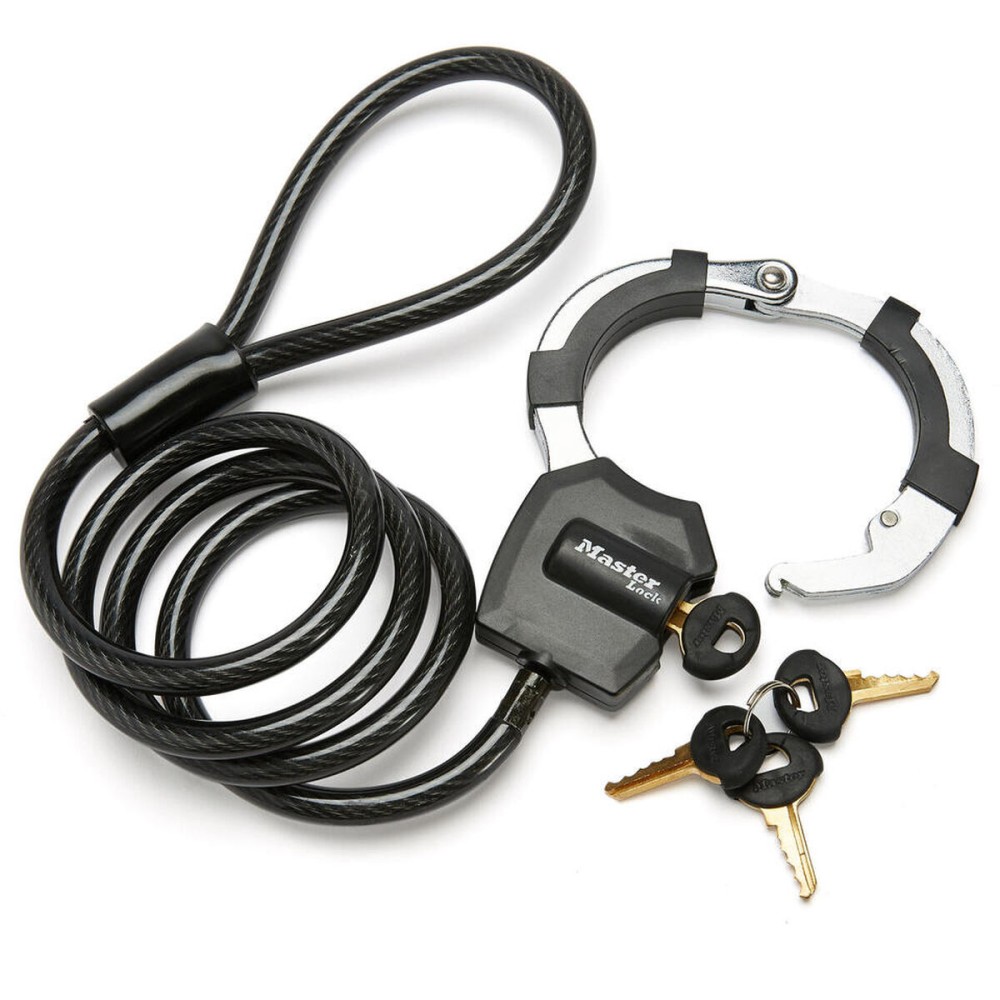 Cable with padlock Master Lock Black