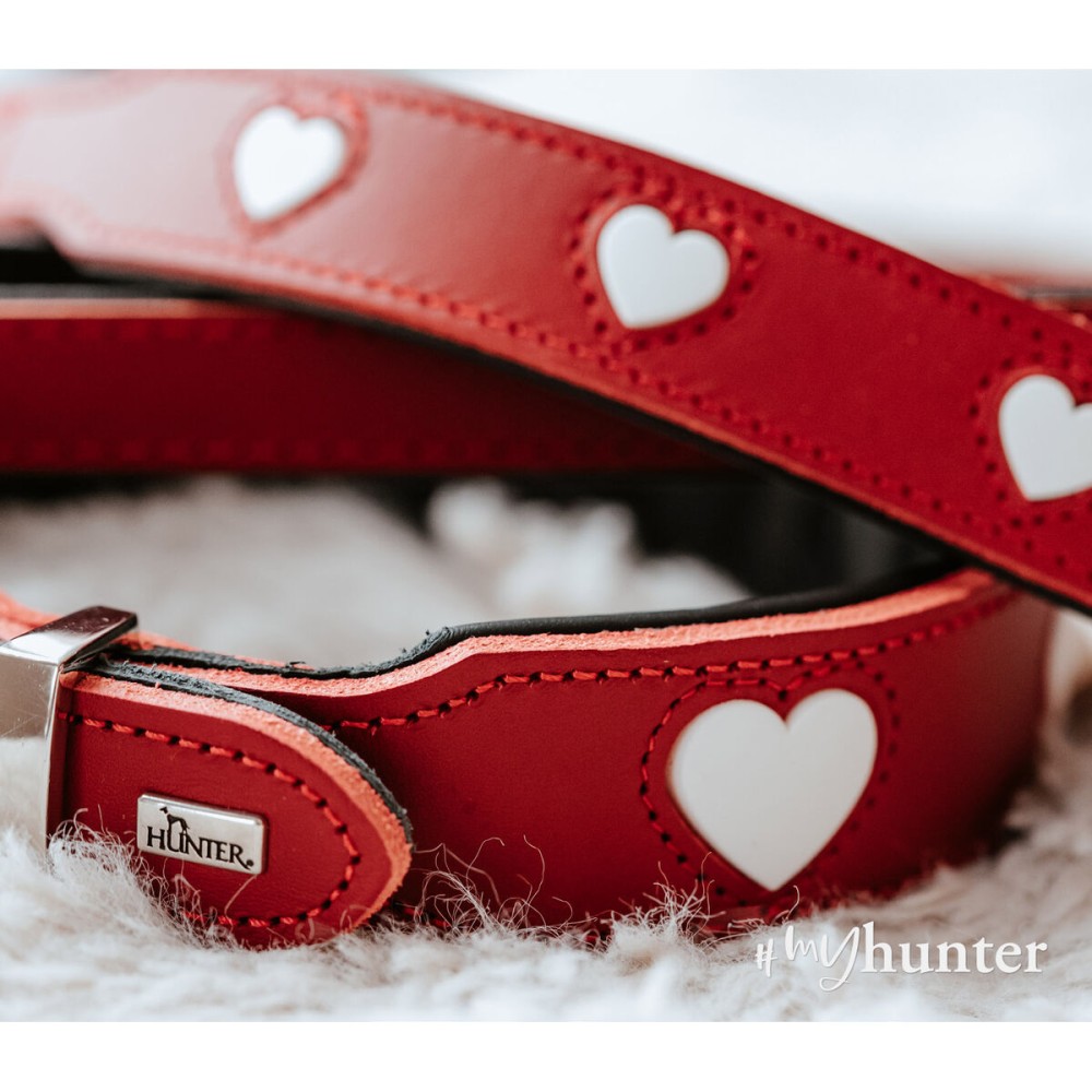 Dog collar Hunter Love M 41-49 cm Red