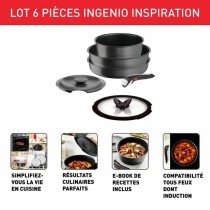 Batterie de Cuisine Tefal Ingenio Gris 6 Pièces