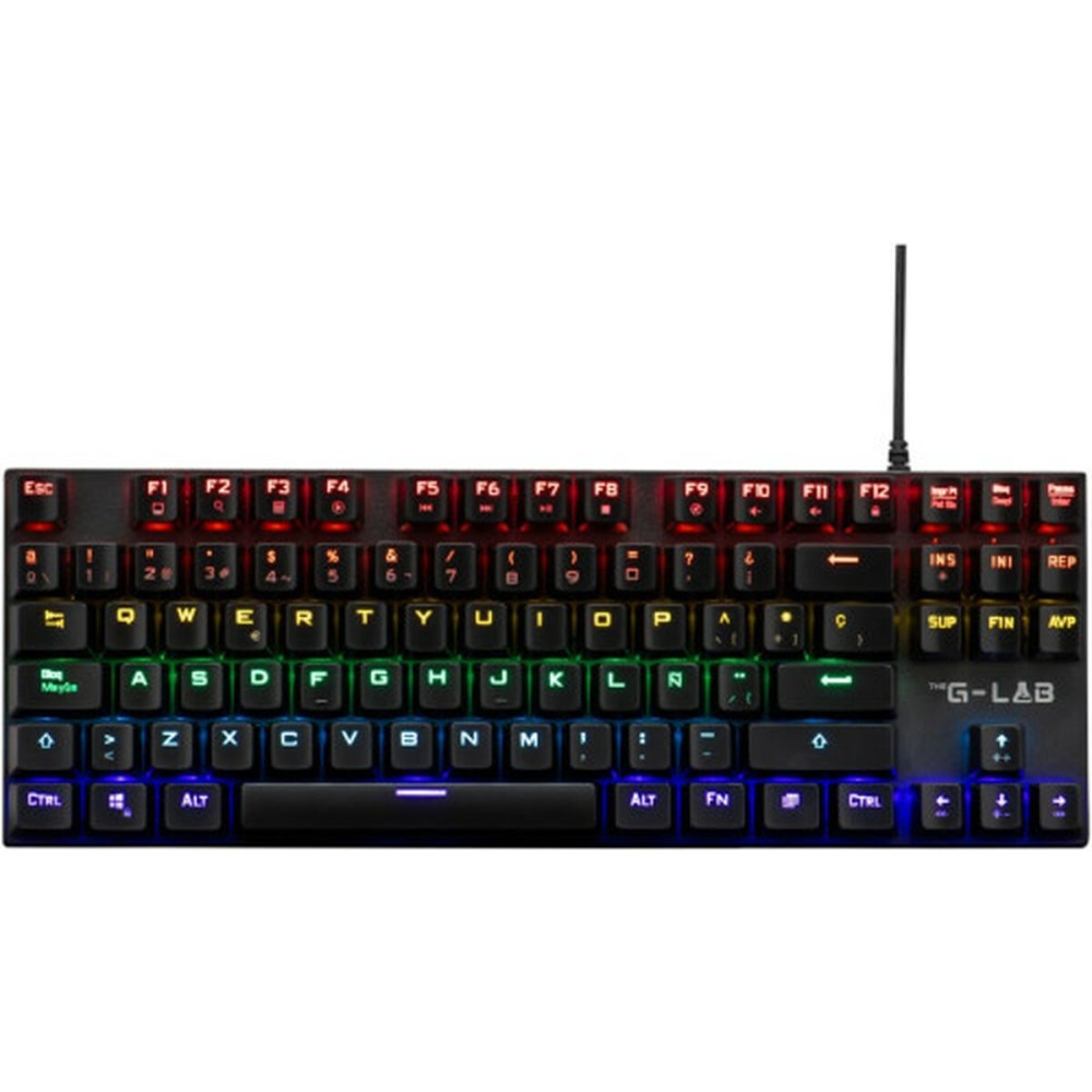 Gaming Keyboard The G-Lab KEYZ-MERCURY TKL/SP Black