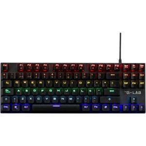 Gaming Tastatur The G-Lab KEYZ-MERCURY TKL/SP Schwarz