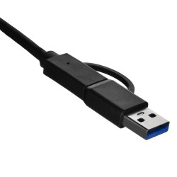 Adaptateur USB-C vers Ethernet Unitek U1313C Gris 30 cm