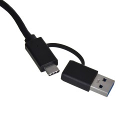 Adaptateur USB-C vers Ethernet Unitek U1313C Gris 30 cm