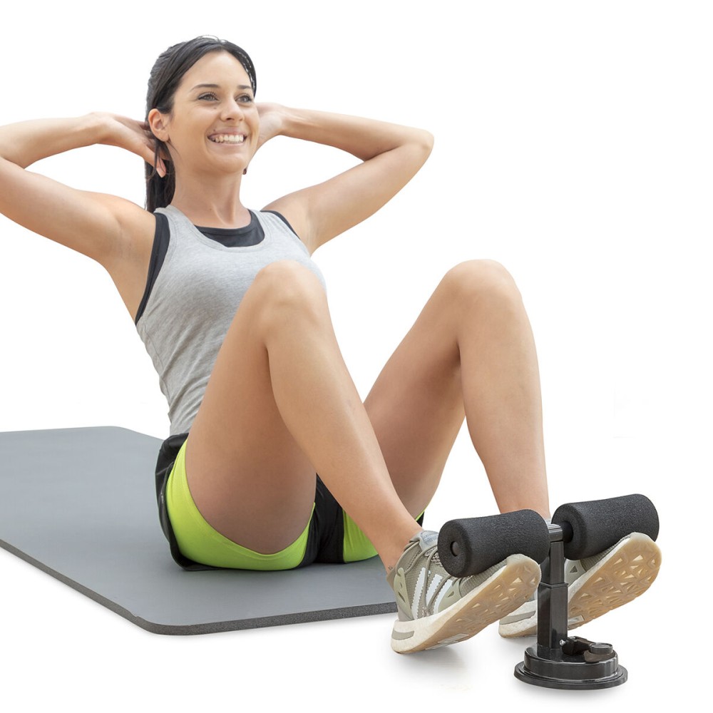 Barre de Maintien pour Abdominaux avec Fixation Ventouse et Guide d’Exercices CoreUp InnovaGoods