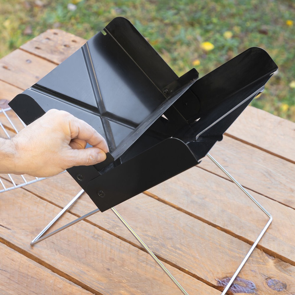 Mini-barbecue Pliable Portable pour Charbon Foldecue InnovaGoods