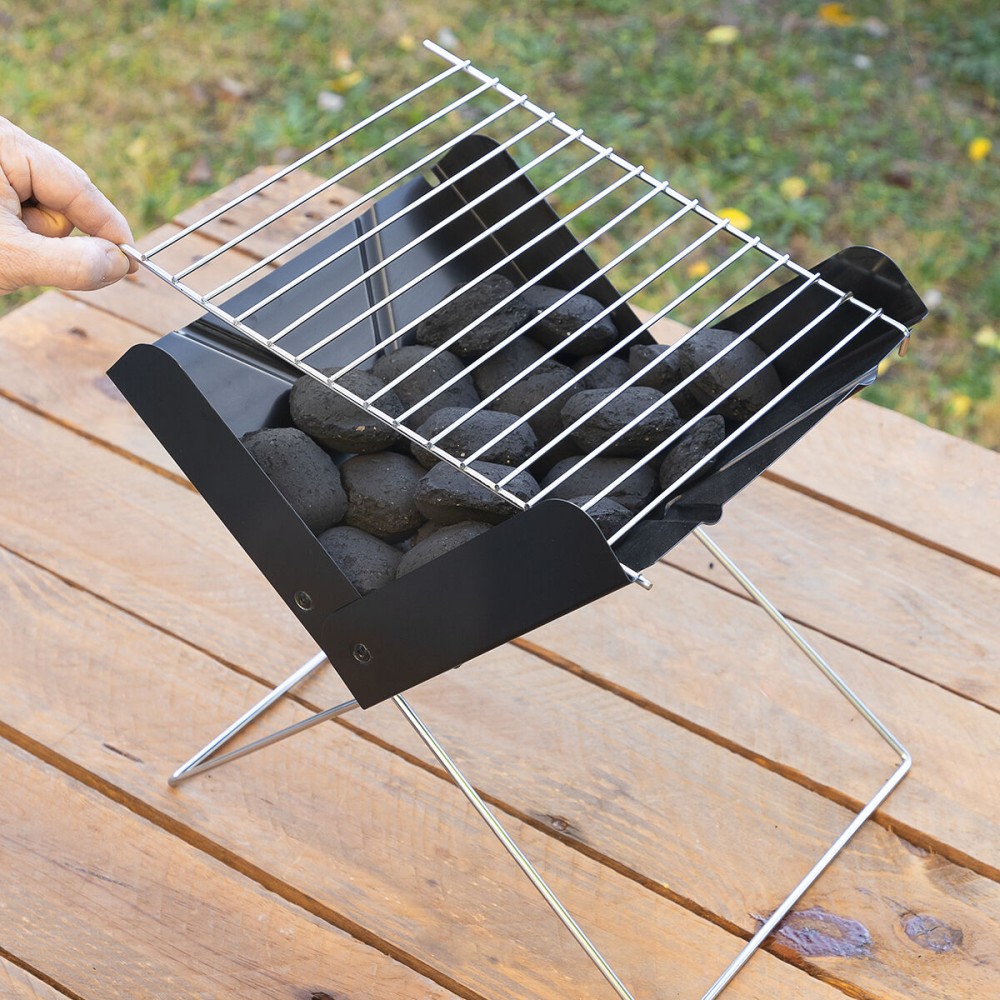 Tragbarer klappbarer Mini-Holzkohlegrill Foldecue InnovaGoods