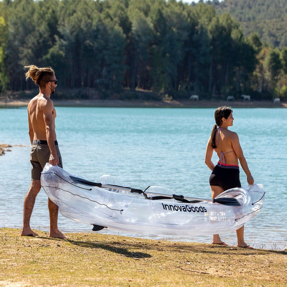 Kayak Gonflable Transparent avec Accessoires Paros InnovaGoods 312 cm 2 places